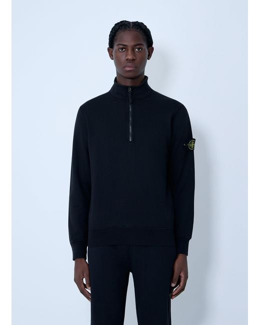 Stone Island Blue Logo Patch Sweater for men