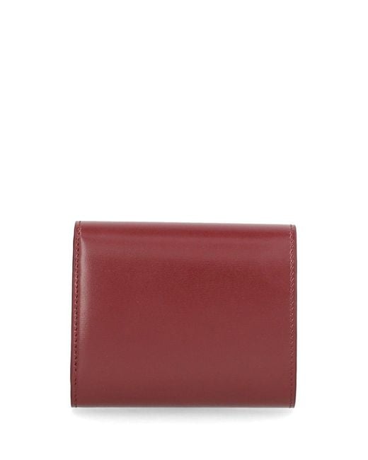 Céline Red Small "Triomphe" Wallet
