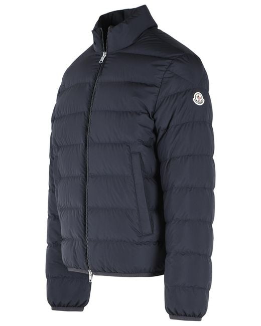 Moncler Blue 'Baudinet' Polyester Down Jacket for men