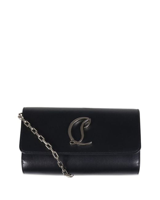 Christian Louboutin Black Loubi54 Wallet On Chain Mini Borsa