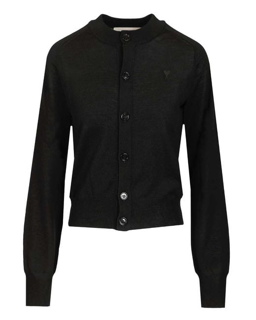 AMI Black Ami Ami De Cå“Ur Cardigan