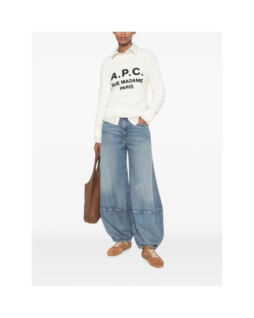 A.P.C. White Knitwear