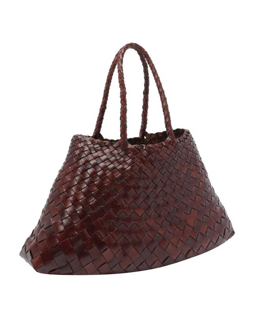 Dragon Diffusion Brown Small Santa Croce Handbag