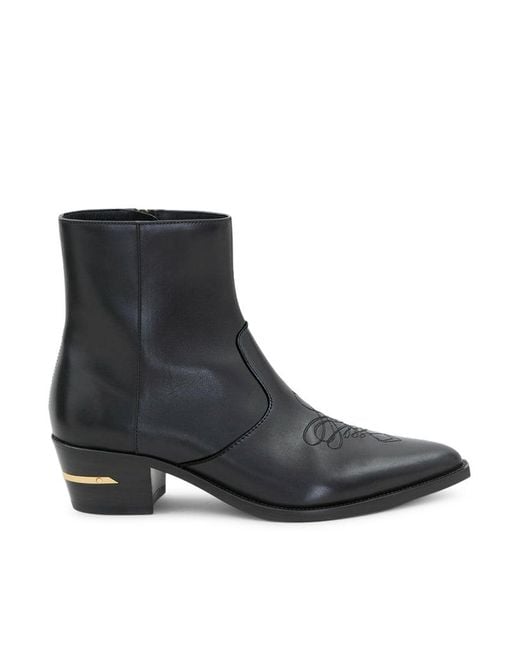 Amiri Black Ryder Leather Boot for men