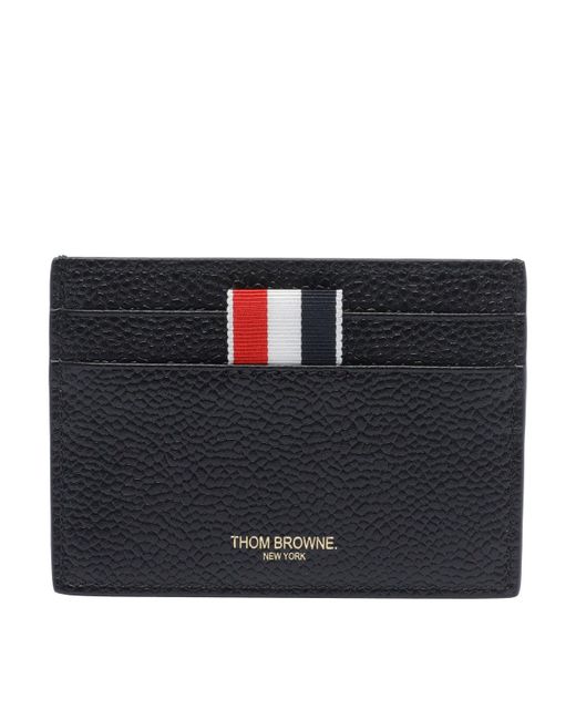 Thom Browne Black Logo Cards Holder