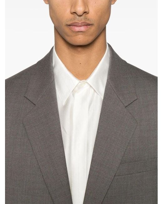 Saint Laurent Gray Wool Chinã¨ Jacket for men