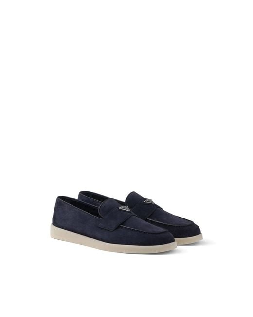 Prada Blue Loafers for men