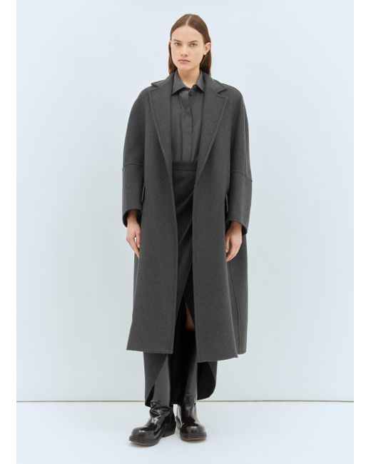 ブルゾン Max Mara Oversized Wool And Cashmere Coat With Lapel Collar Max Mara Oversized Wool-And-Cashmere Coat in Gray | Lyst