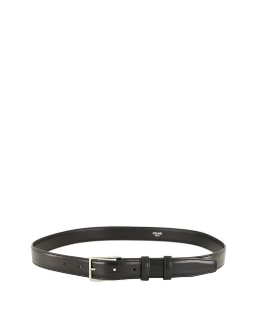 Céline White Leather Belt for men