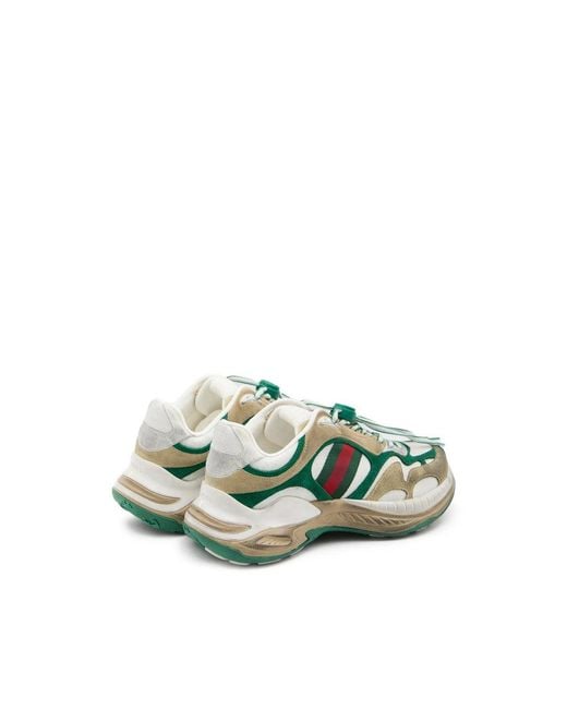 Gucci Green Neutrals Trainers for men