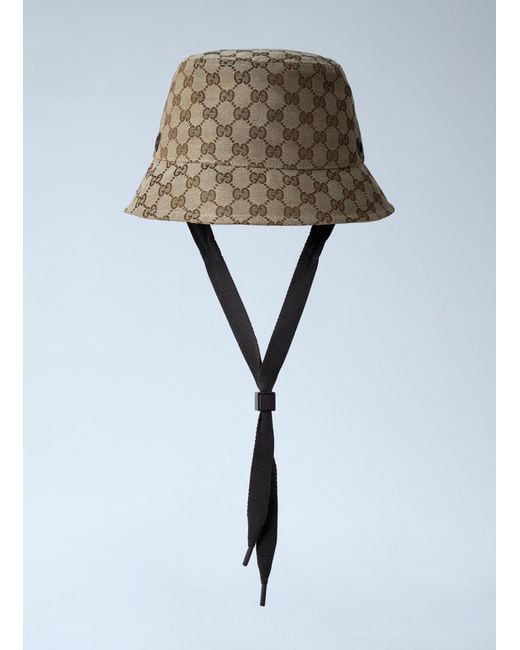 グッチ❗️ロゴ入りバケットハット Gucci Logo Motif Bucket Hat for Men | Lyst