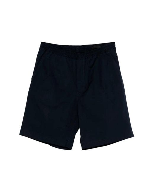 Prada Blue Cotton Bermudas for men