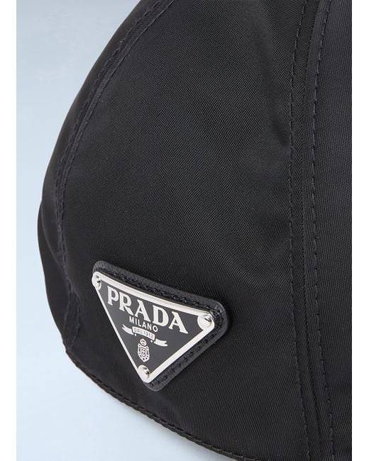 Prada Black Re-Nylon Baseball Cap
