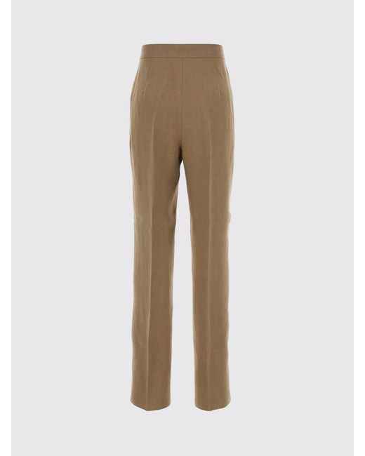 Max Mara Natural Cotton Tailored Trousers