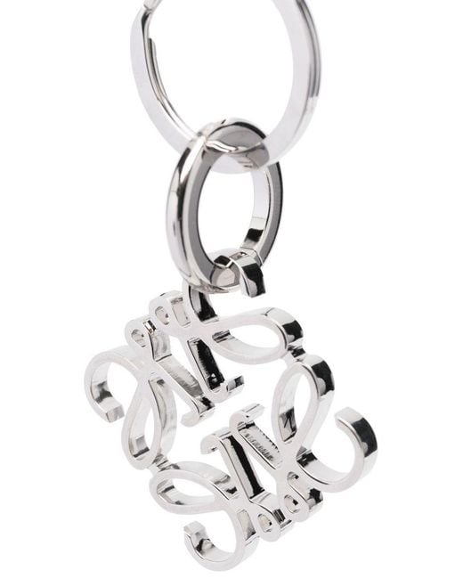 Loewe White Anagram Keyring
