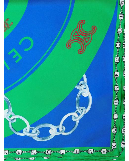 Céline Green Silk Scard