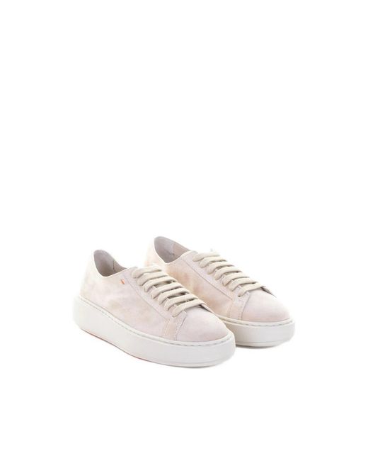 Santoni Pink Trainers