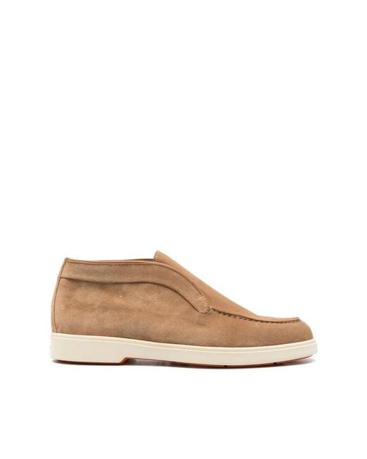 Santoni Natural Ankle Boots