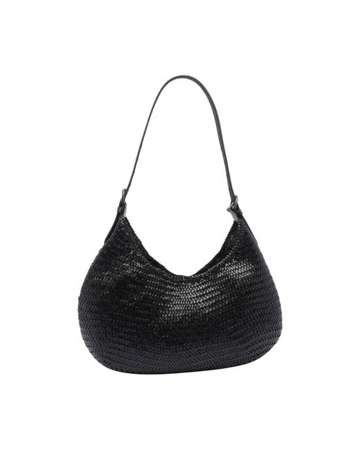 Dragon Diffusion Black Luna Mezza Hobo Bag
