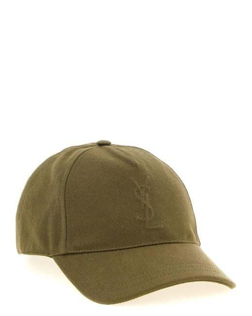 Saint Laurent Green 'Cassandre' Cap for men