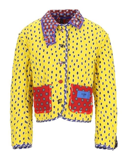 Céline Red Patchwork Jacket