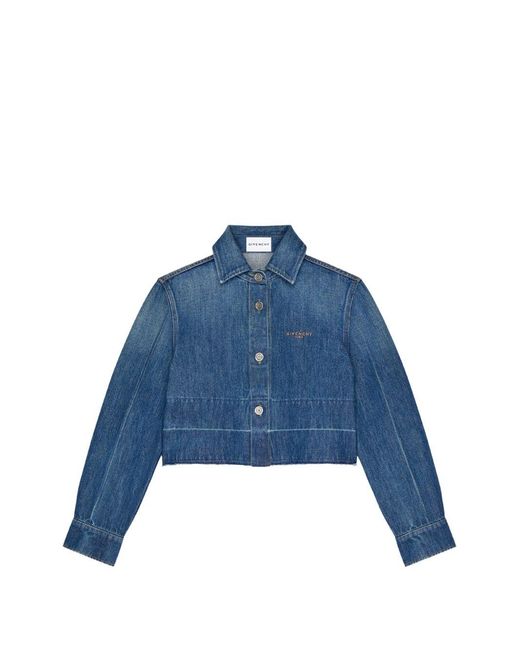 Givenchy Blue Denim Cotton Jacket