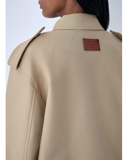 Acne Natural Cotton Satin Jacket
