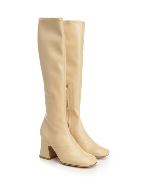 Chloé White "Janis" Boots