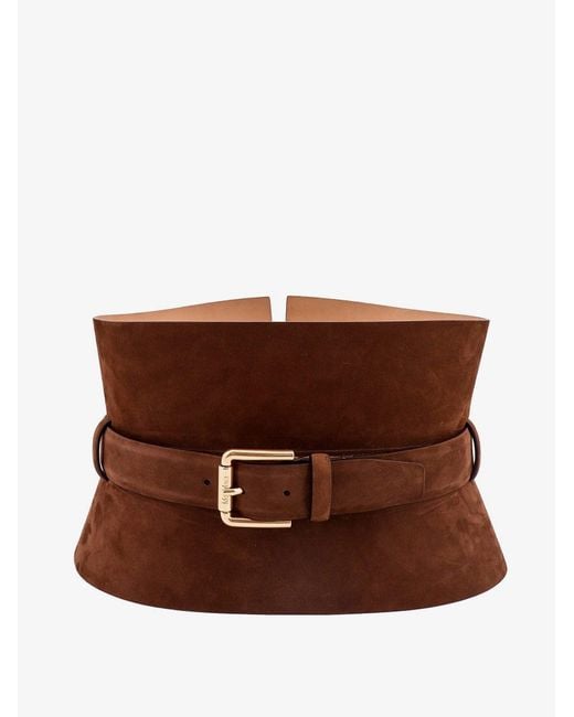 Max Mara Brown Suede Bustier