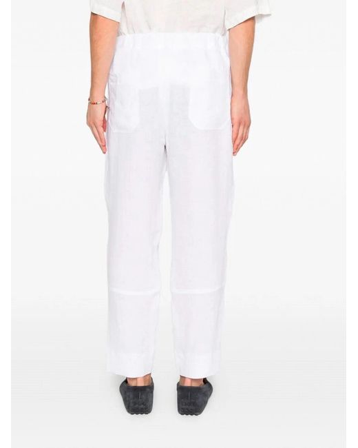 Kiton White 'Utilitarian' Pants for men