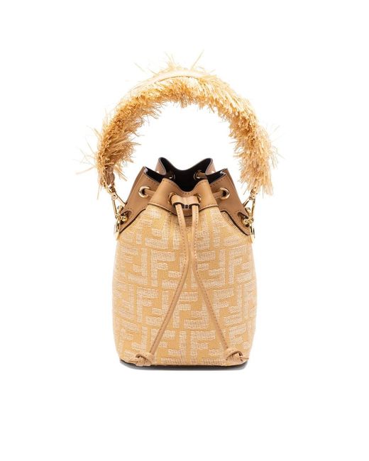 Fendi Natural Neutrals Bucket Bags