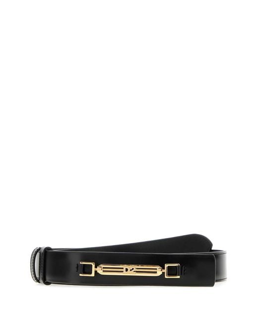 DSquared² Black Dsquared Leather Belt
