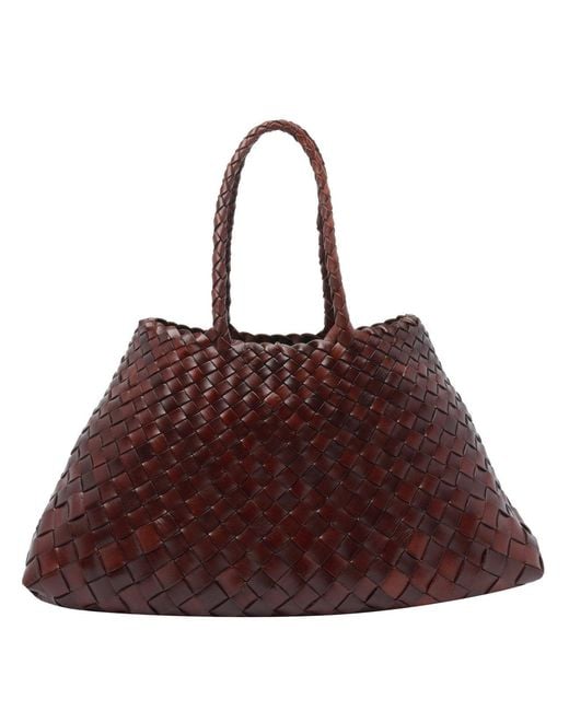 Dragon Diffusion Brown Small Santa Croce Handbag