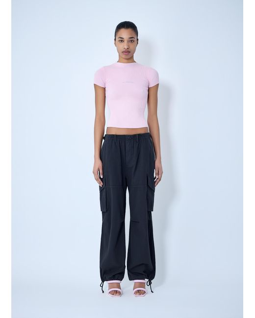 Alexander Wang Blue Drawstring Cargo Trousers