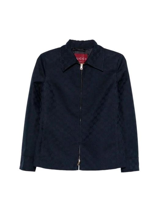 Gucci Blue 'Gg' Jacket