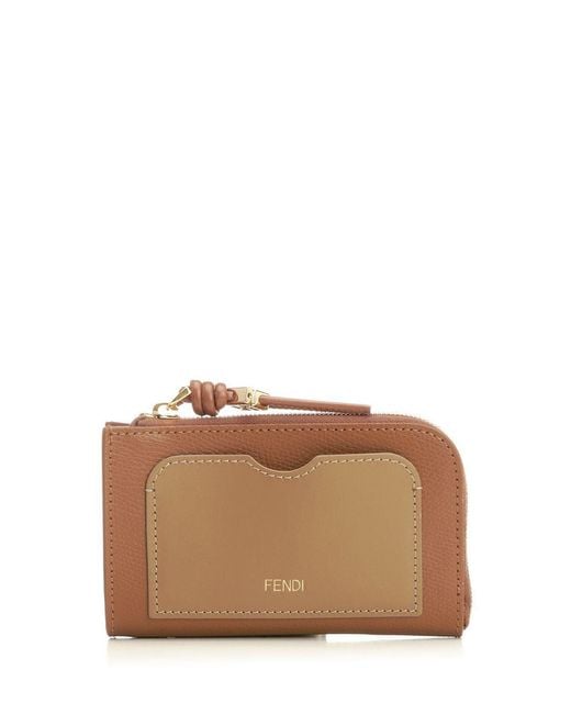 Fendi Brown Card Holder