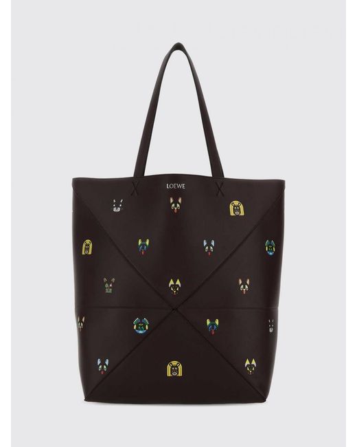 Loewe Black Louis Wain X Puzzle Fold Bag for men