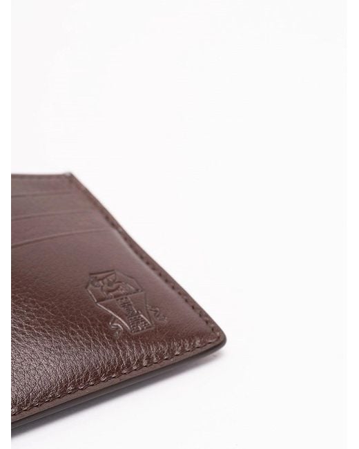 Brunello Cucinelli Purple Card Case for men
