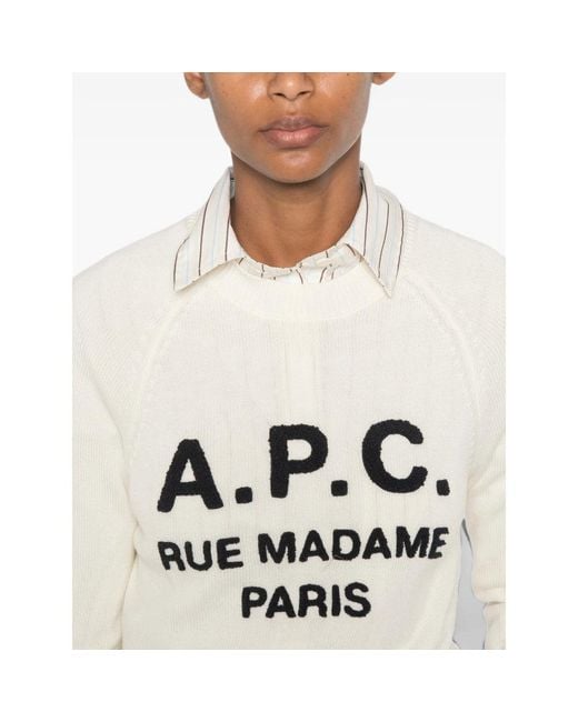 A.P.C. White Knitwear