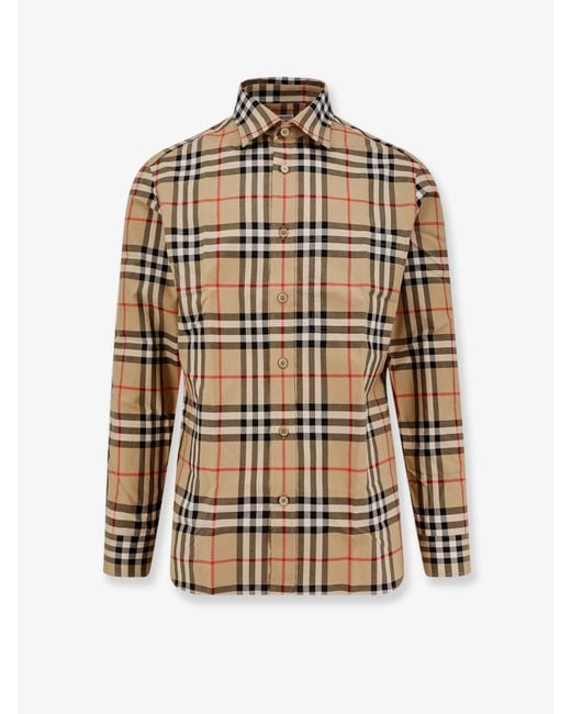 Burberry White Organic Cotton Shirt for men