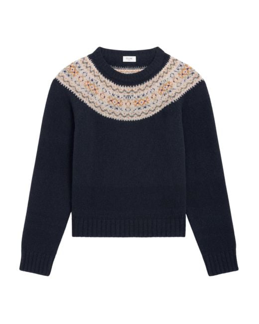 Céline Blue Cotton Sweatshirt for men