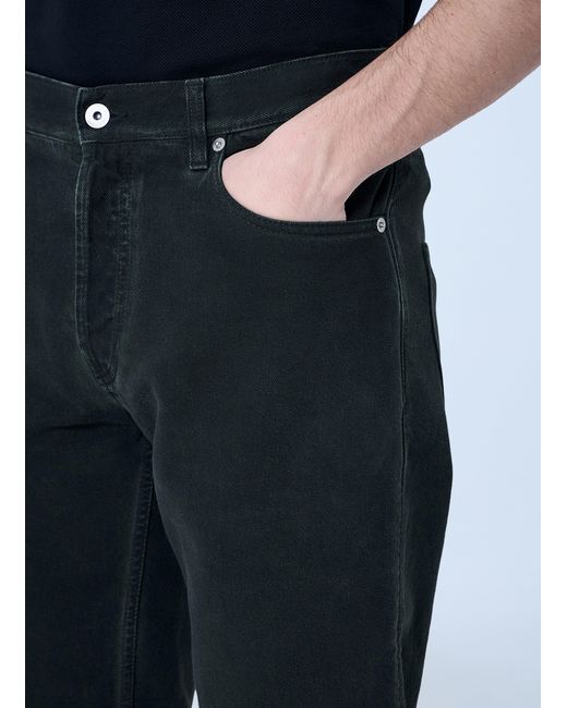 Burberry Blue Logo Patch Jeans for men