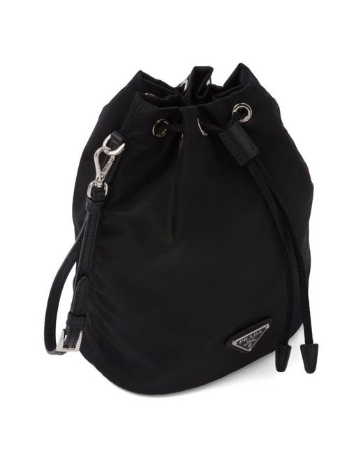 Prada Black Re-Nylon Drawstring Pouch
