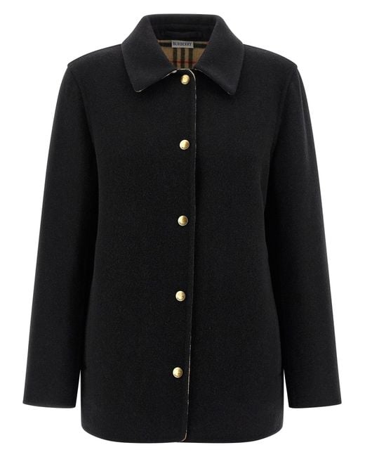 Burberry Black Check Lining Jacket, Puffer Jackets