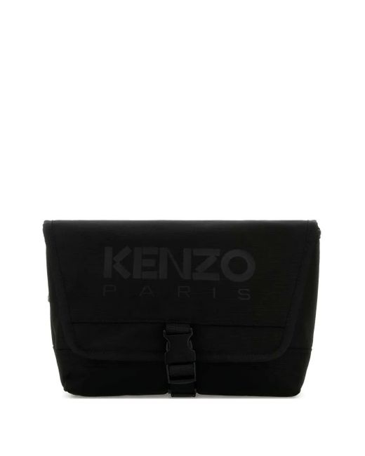 KENZO Black Messenger Bag for men