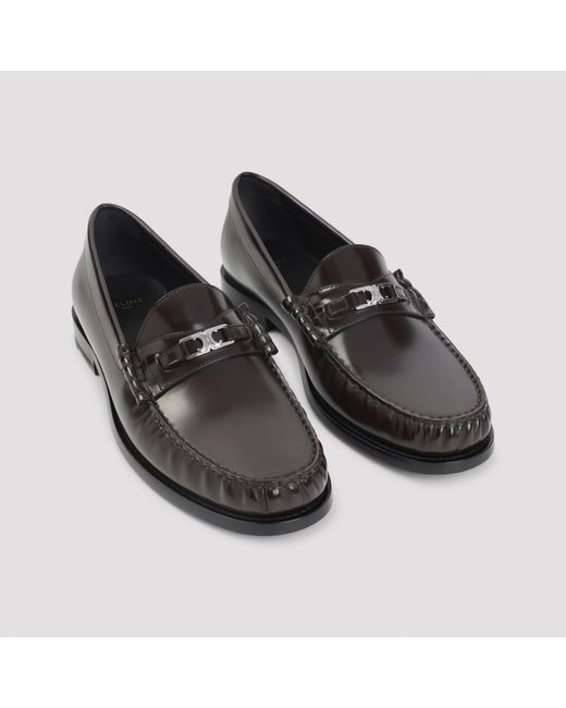 Céline Black Triomphe 15 Loafer for men