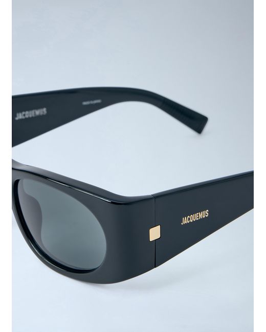 Jacquemus Black Rectangular Frame Sunglasses