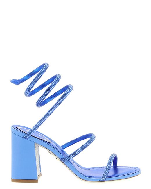 Rene Caovilla Women's Blue High Heel Sandals