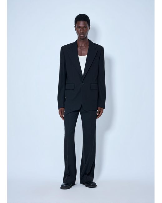 Acne Blue Fitted Suit Jacket for men