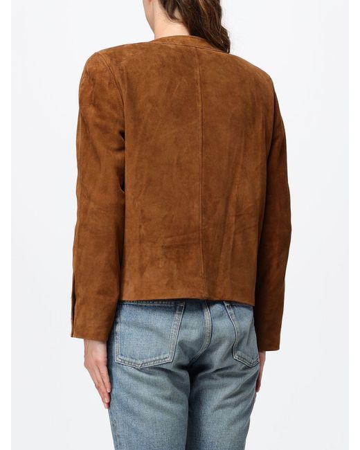 Saint Laurent Brown Jacket Amber